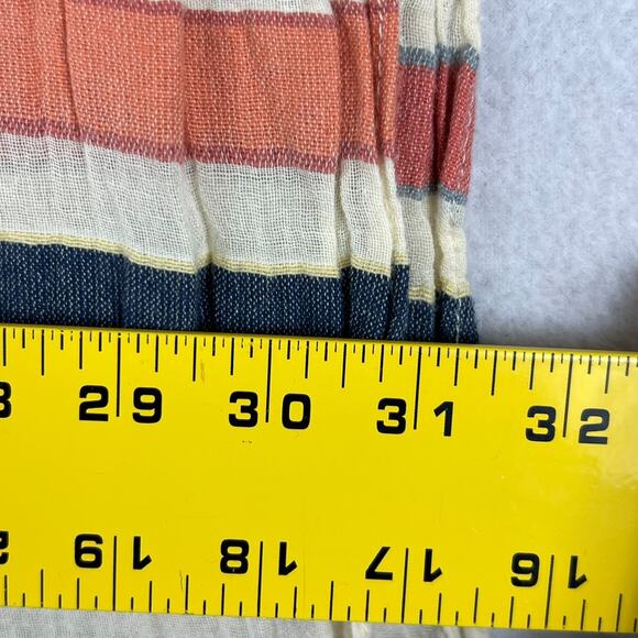 Unbranded Scarf Unisex Gauze Linen Blend Multicolor Fringe Soft Striped - Picture 8 of 8